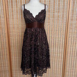Vintage Y2K Aqua Lace Dress – Size M